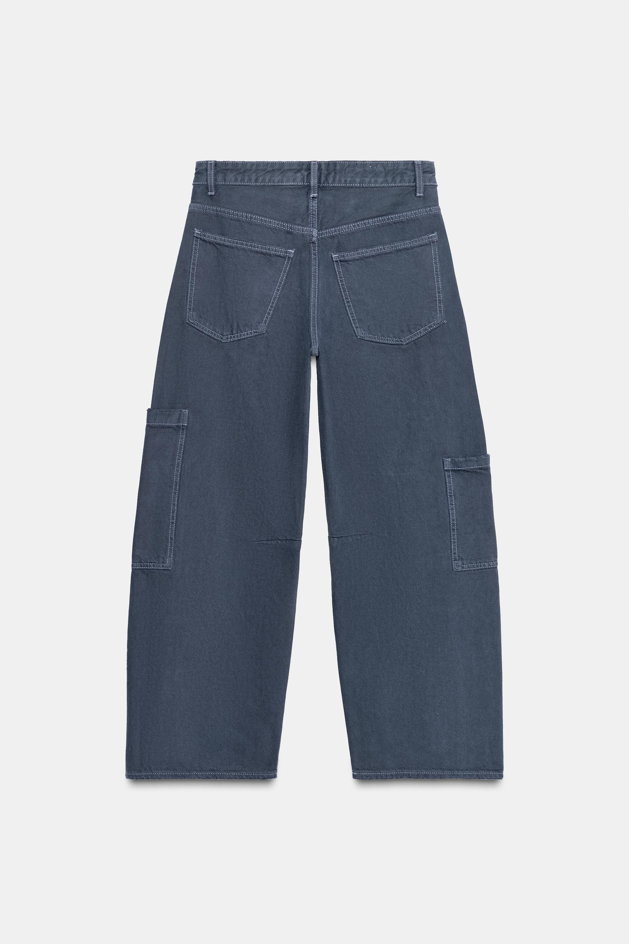 TRF BAGGY BALLOON JEANS WITH POCKETS